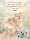 Rainbow Bridge Pet Loss Print | Printable Sympathy Gift | Digital