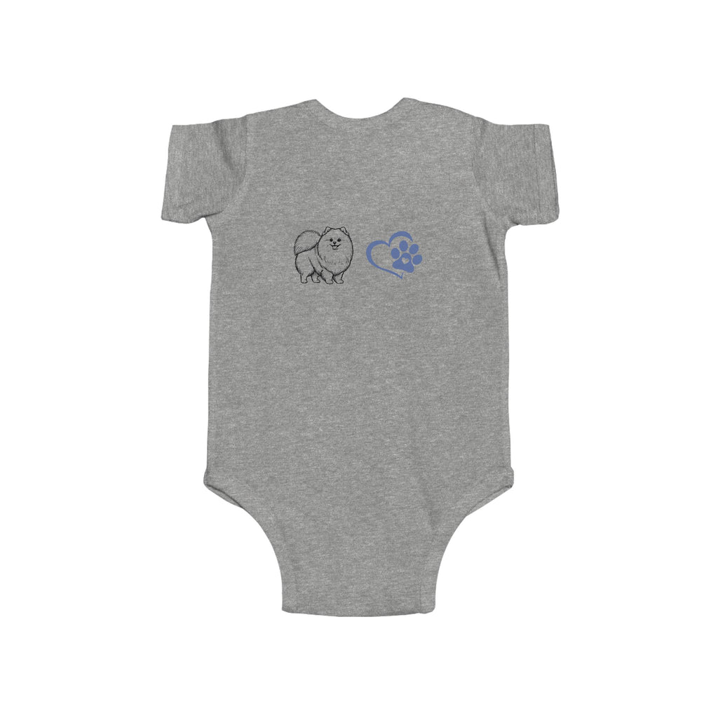 Pom Mama Vibes Baby Bodysuit | Pomeranian Baby Gift | Dog Mom Baby Shower Gift | Infant Onesie NB–24M | 4 Colors