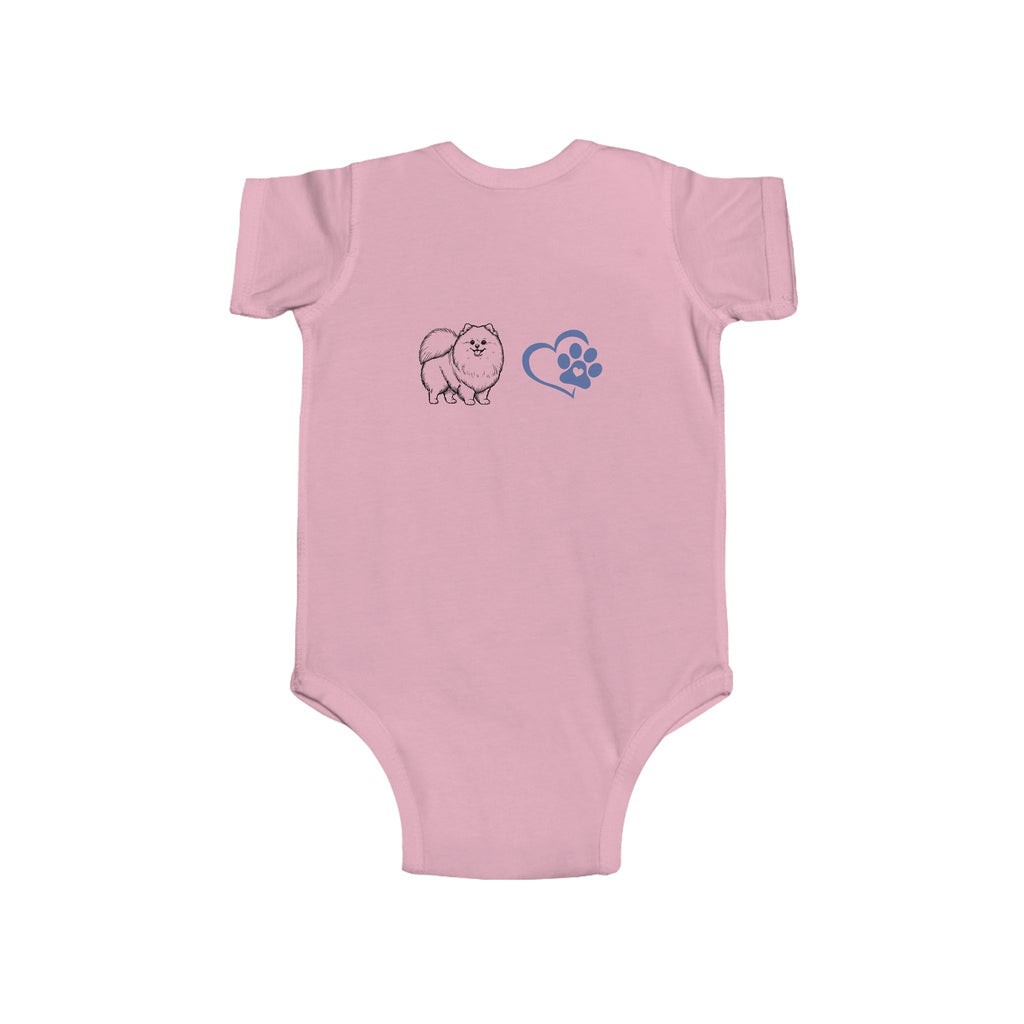 Pom Mama Vibes Baby Bodysuit | Pomeranian Baby Gift | Dog Mom Baby Shower Gift | Infant Onesie NB–24M | 4 Colors