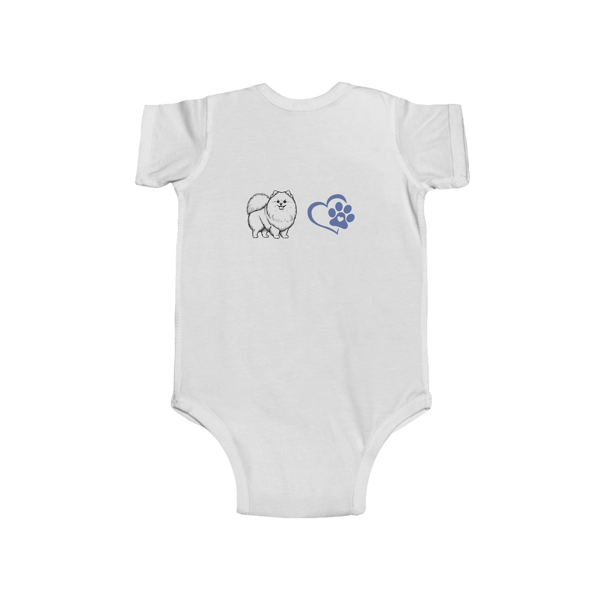 Pom Mama Vibes Baby Bodysuit | Pomeranian Baby Gift | Dog Mom Baby Shower Gift | Infant Onesie NB–24M | 4 Colors