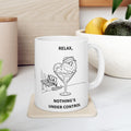 Funny Pomeranian Golf Mug | Relax Nothing's Under Control | Golf Dog Mom Gift | Ceramic 11oz & 15oz