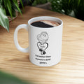 Personalized Pomeranian Dog Mom Coffee Mug | Custom Pet Name | Golf Dog Mom Gift | 11oz & 15oz Ceramic Mug