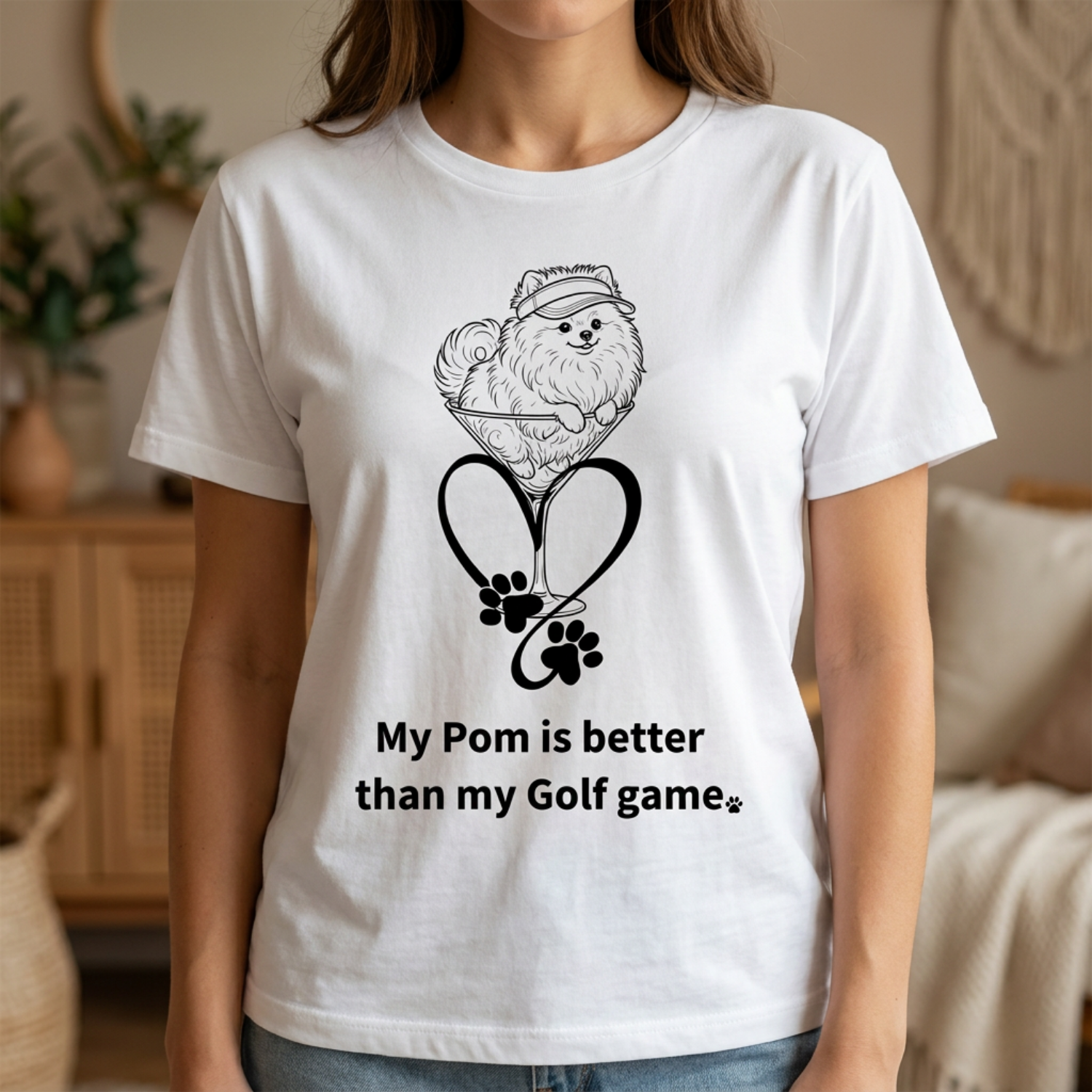 Fore the Poms Dog Shirt | Pom Mama Vibes Rescue Fundraiser Pet Apparel