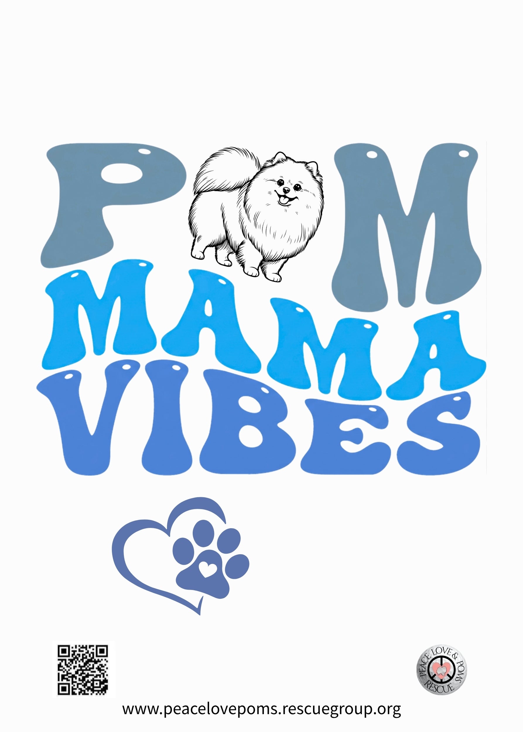 Baby Onesie Pom Mama Vibes | Pom Rescue Fundraiser Baby Gift