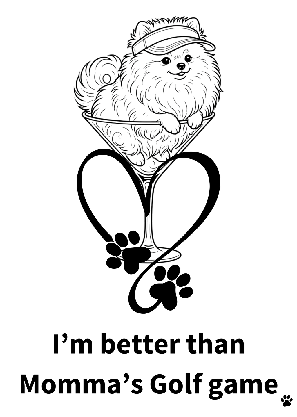 Fore the Poms Dog Shirt | Pom Mama Vibes Rescue Fundraiser Pet Apparel