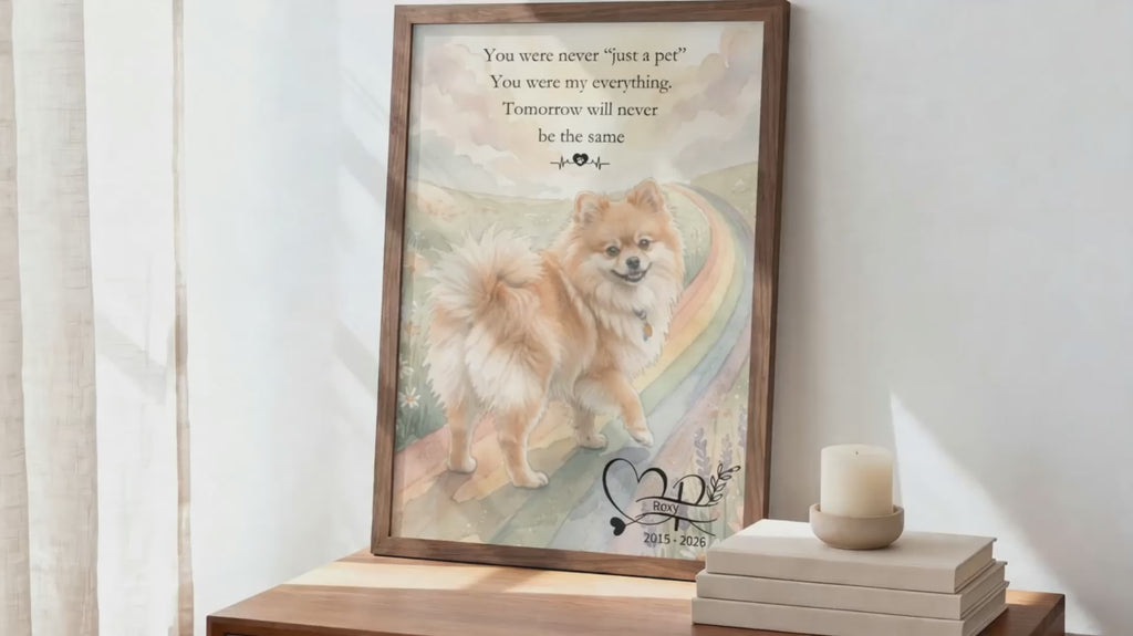 Rainbow Bridge Pet Loss Print | Printable Sympathy Gift | Digital
